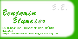 benjamin blumeier business card